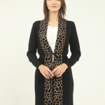 Leopar Detaylı Ceket